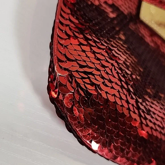 Coach Red Sequin Poppy Mini Crossbody - Picture 10 of 14